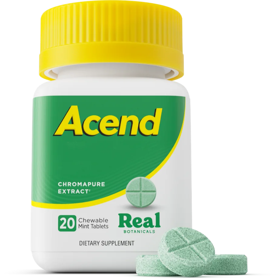 Acend chewable mint tablets bottle